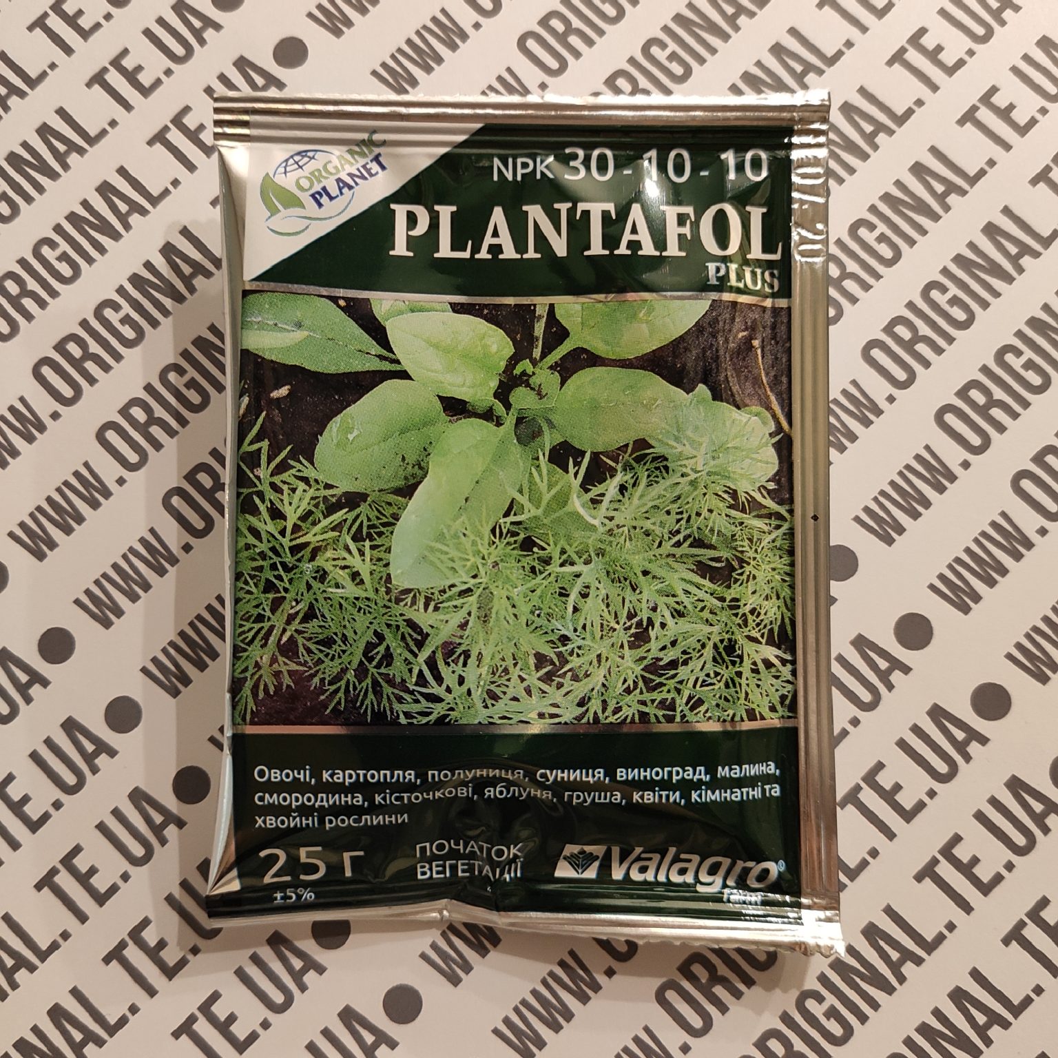 Plantafol Plus Початок Вегетації NPK 30-10-10 25г
