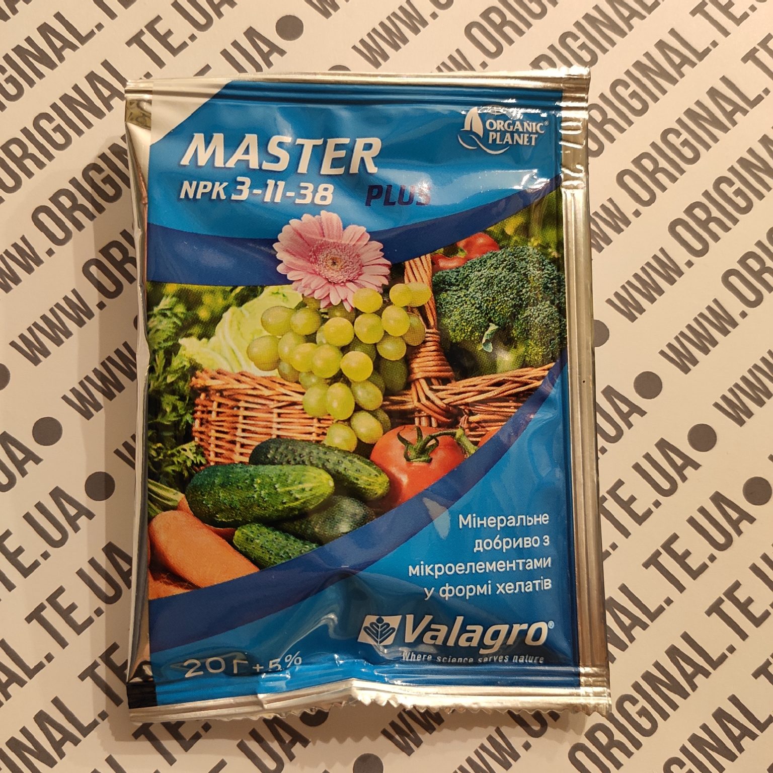 Master Plus Мінеральне добриво з мікроел. NPK 3-11-38 20г