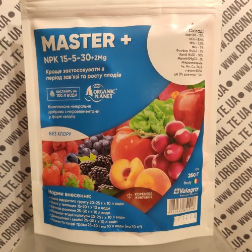Master Plus NPK 15-5-30 + 2Mg 250г